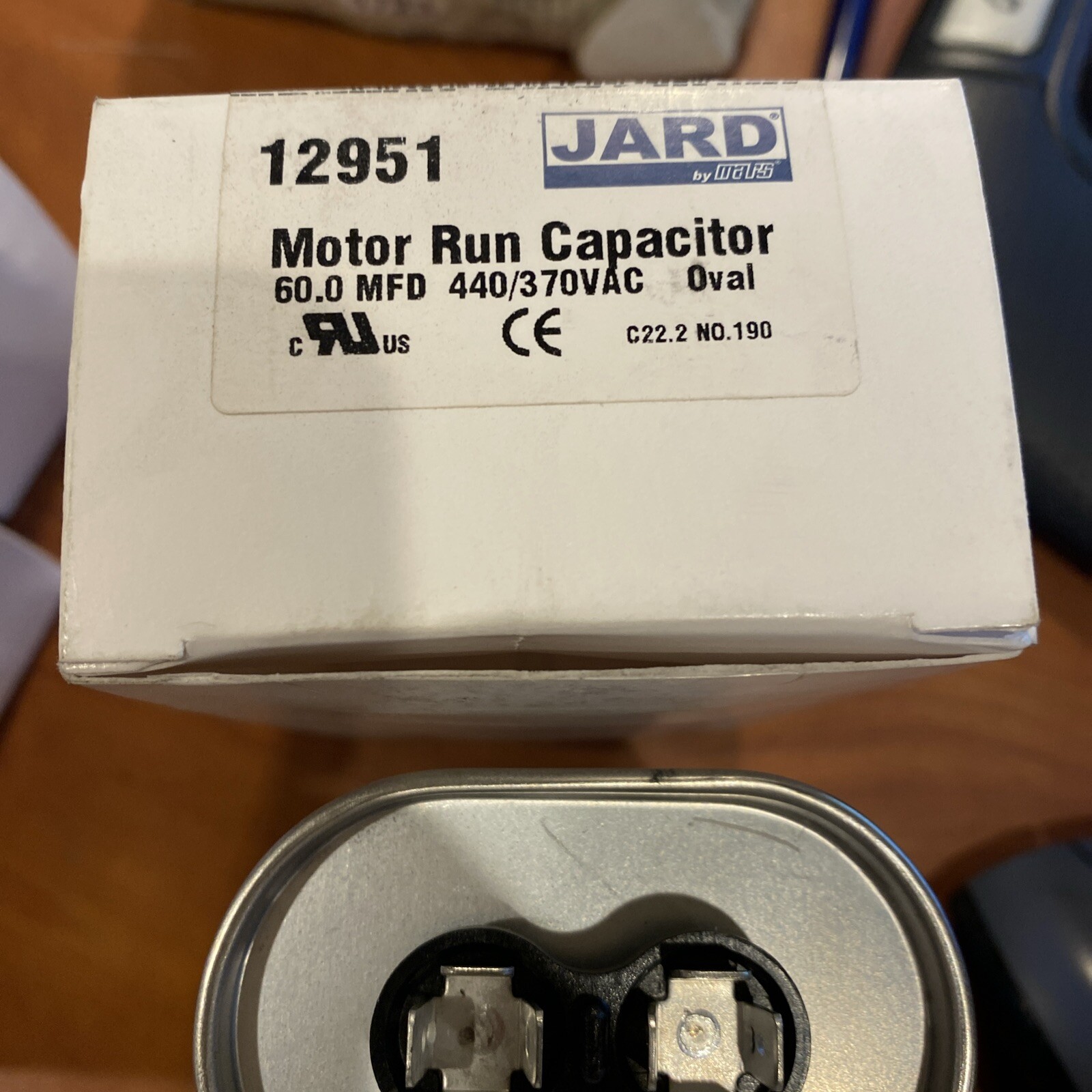 (LOT OF 7) Jard 12951 Oval Motor Run Capacitor 60.0 MFD 440/370VAC