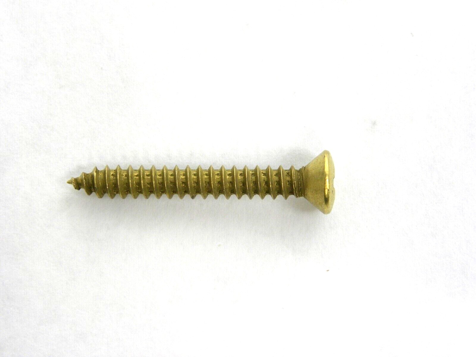 25, 50, or 100 Pieces! Oval Head Phillips #8 x 1-1/4″ Wood Screws Bright Brass