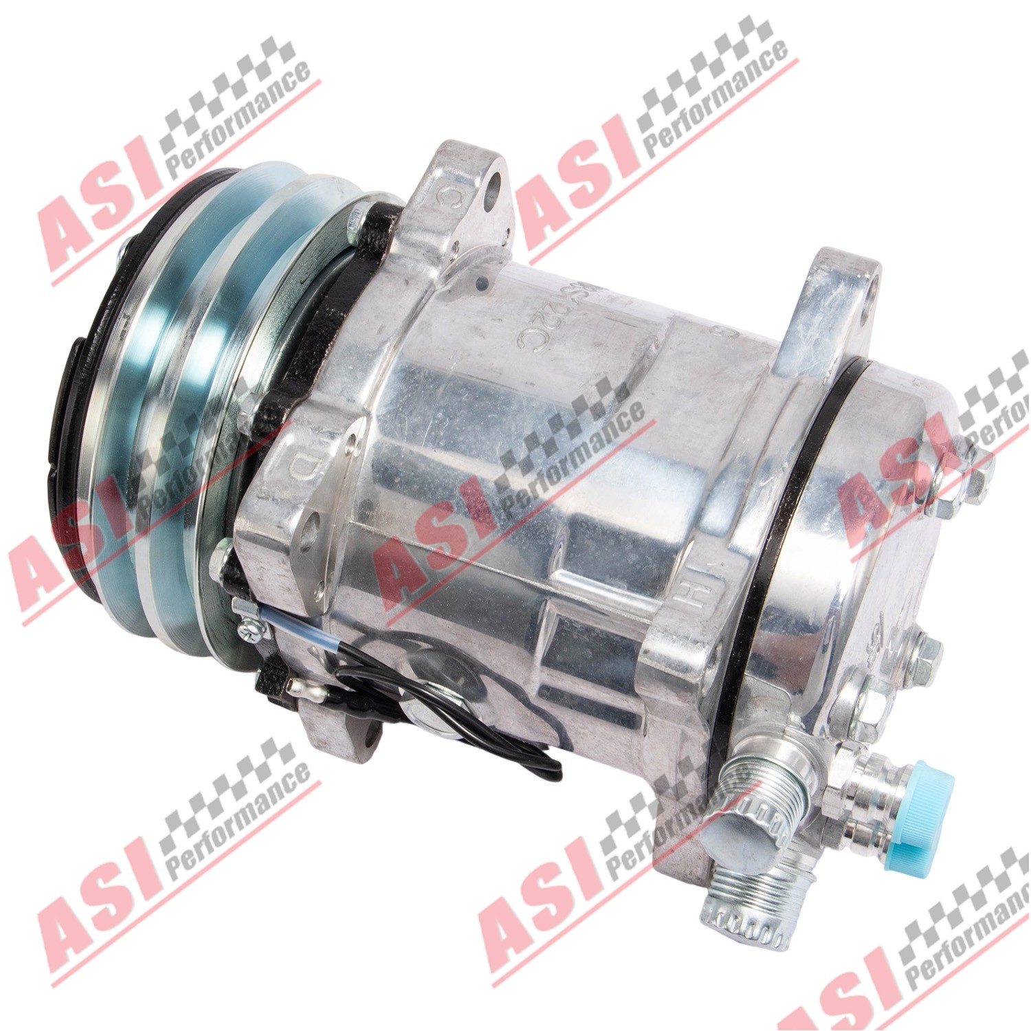 A/C Compressor Sanden 508 Style FOR Chevy Ford GM Hot Rod with V-Belt Pulley US