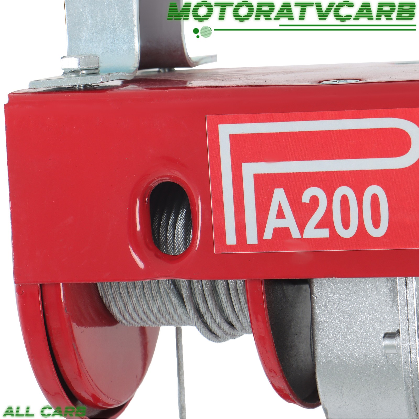 ALL-CARB 440lbs / 200kg Mini Electric Hoist 6.6 ft Wired Remote Control 110V