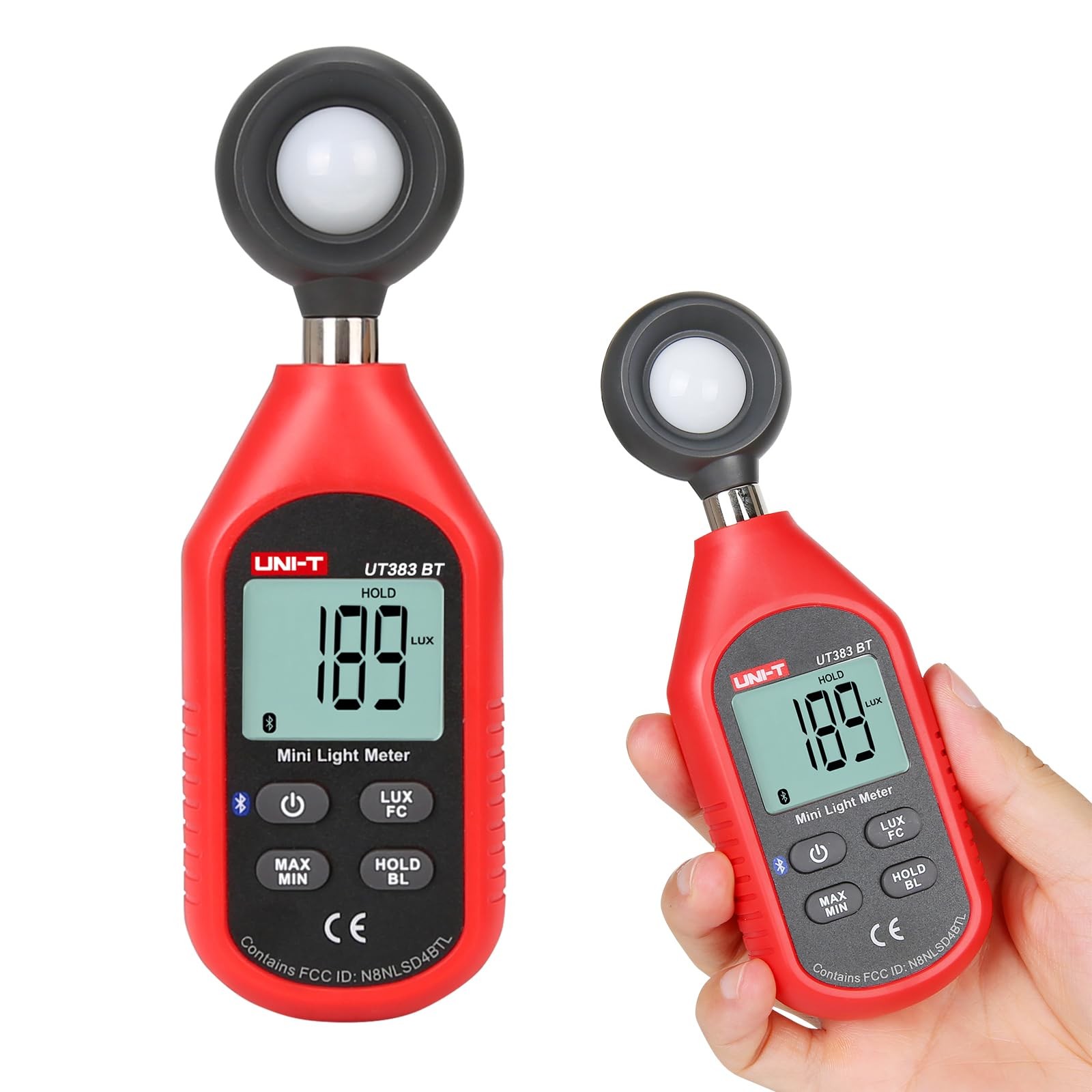 UT383BT Mini Light Meter Digital Bluetooth Luxometer 199900Lux 18500FC