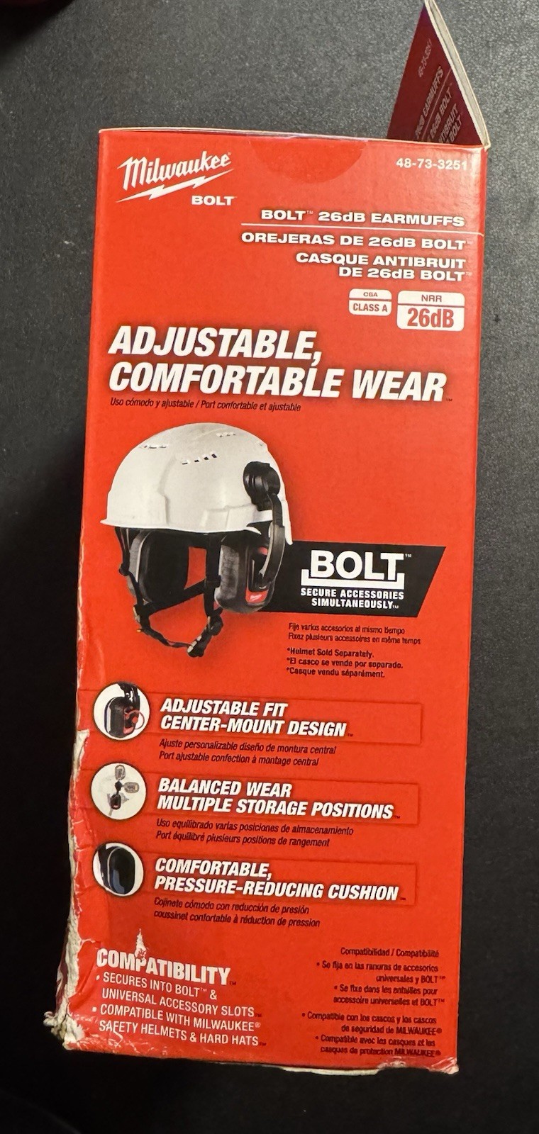 Milwaukee 48-73-3251 BOLT 26dB Earmuffs