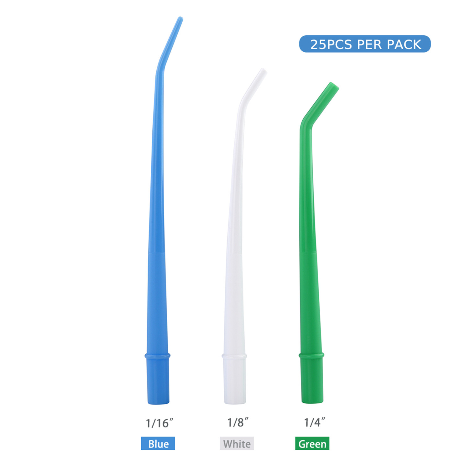 Surgical Aspirator Tips Dental Aspirating Saliva Suction Tip , 200pcs(8 Bags)
