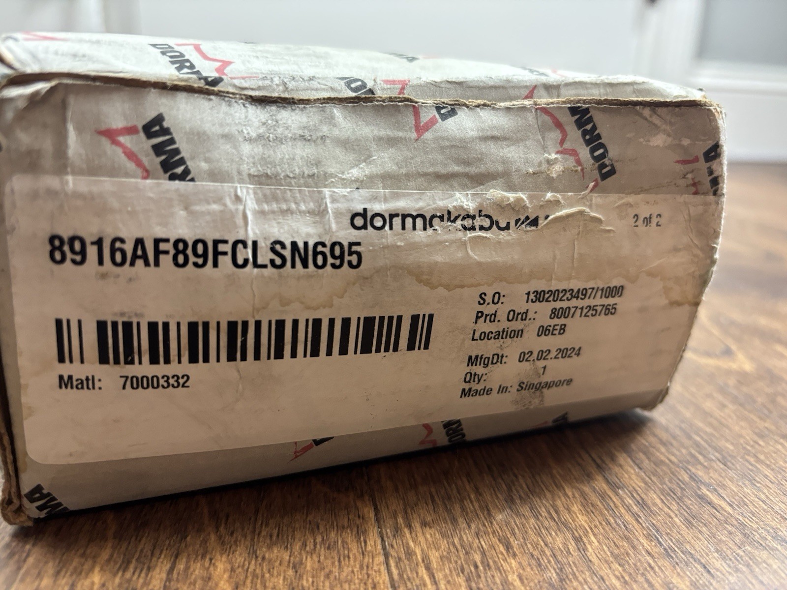 Dorma 8916-AF89-FC-SN-695 Heavy Duty Door Closer Dark Bronze