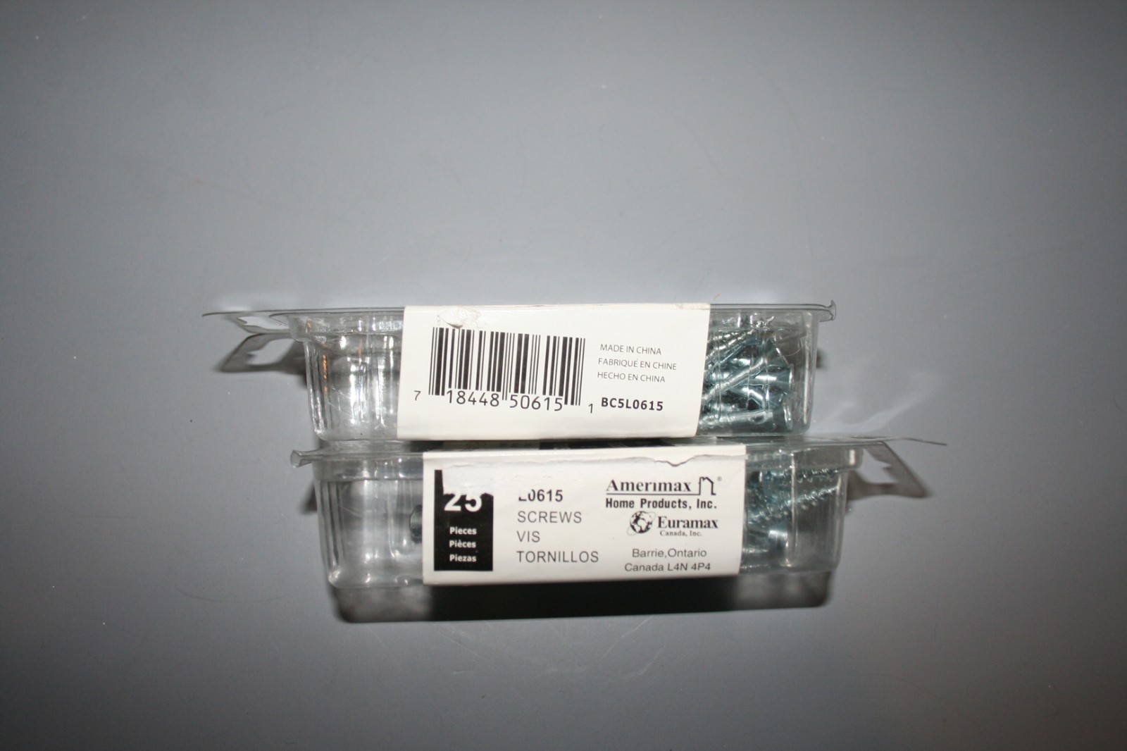 50 TOTAL #8 SCREWS AMERIMAX L0615 EURAMAX 1-1/2″ ZINC PLATED SLOTTED PHILLIPS