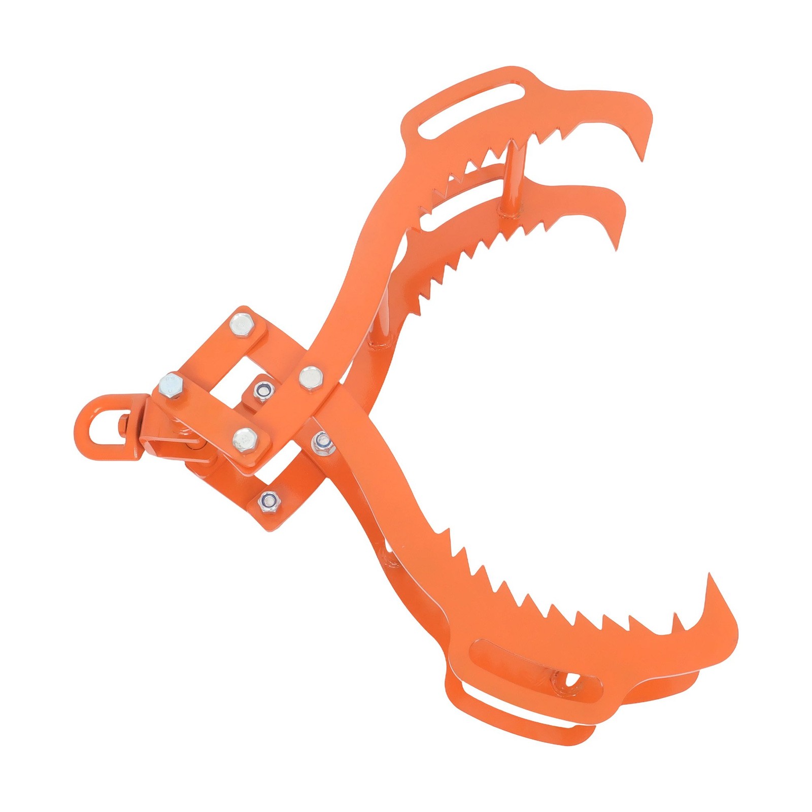 28/32/36in Log Lifting Tongs 4 Serrated Claw Heavy Duty Steel Hook Log Tongs