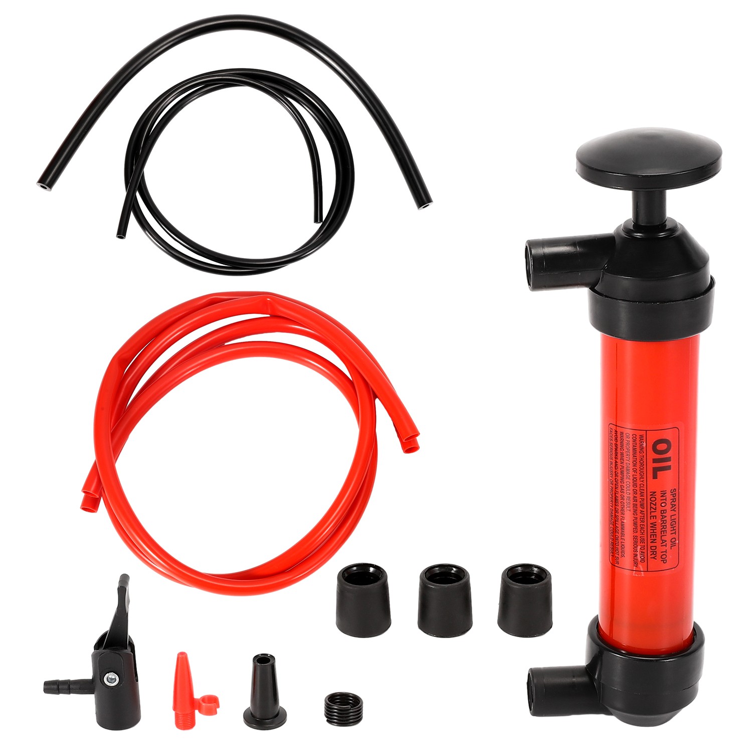 Multi-Use Liquid Transfer Siphon Hand Pump Kit Fuel Diesel Oil Kerosene Water
