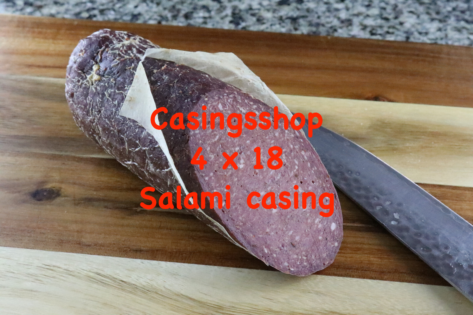 10 pc pack – 4 X 18 Inch Fibrous Casings for 25 lbs Dry Sausage Salami Pepperoni