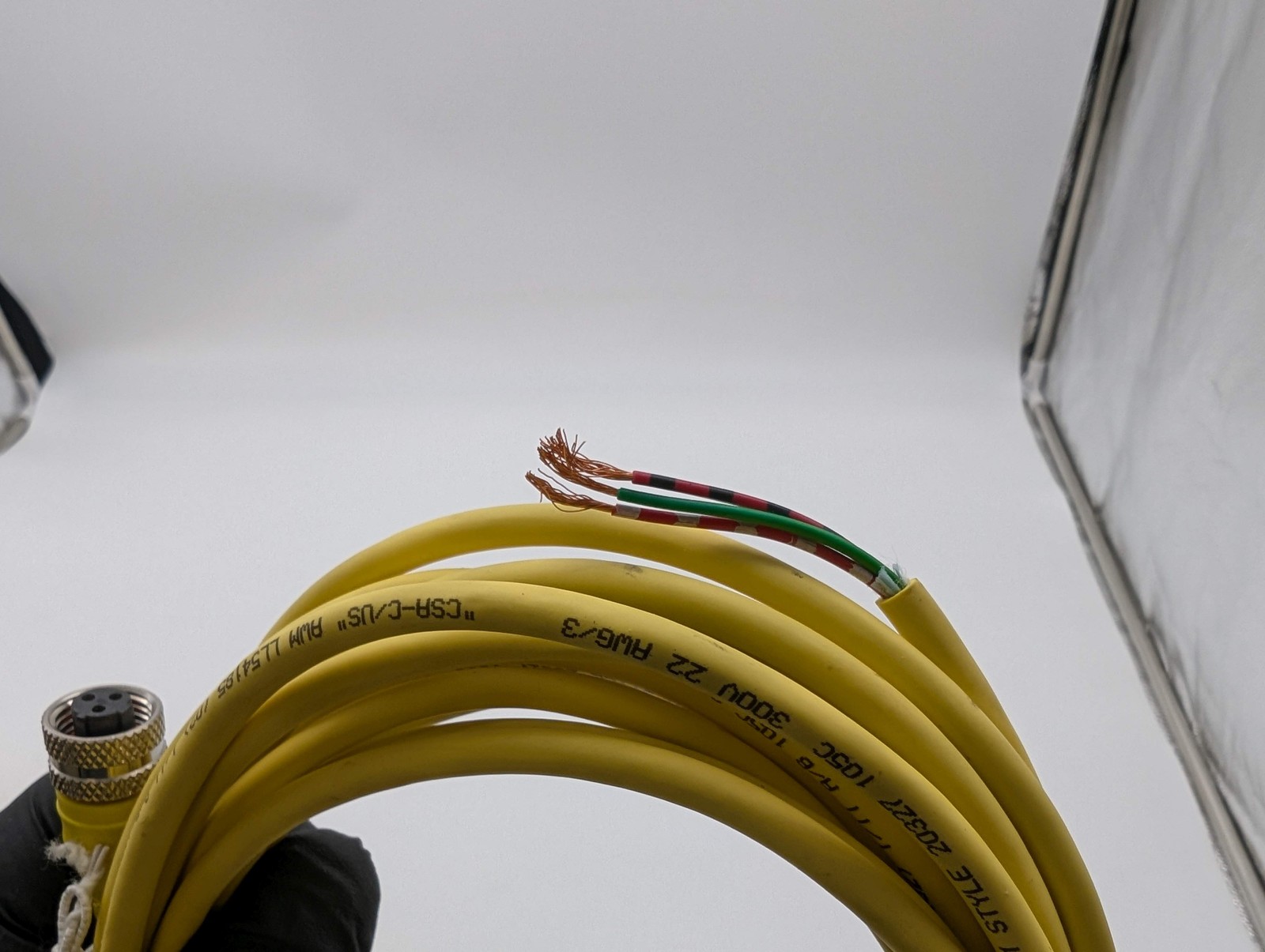 IFM E18201 5 Meter 1/2″ 3 Pin Female Connector to Bare Wire