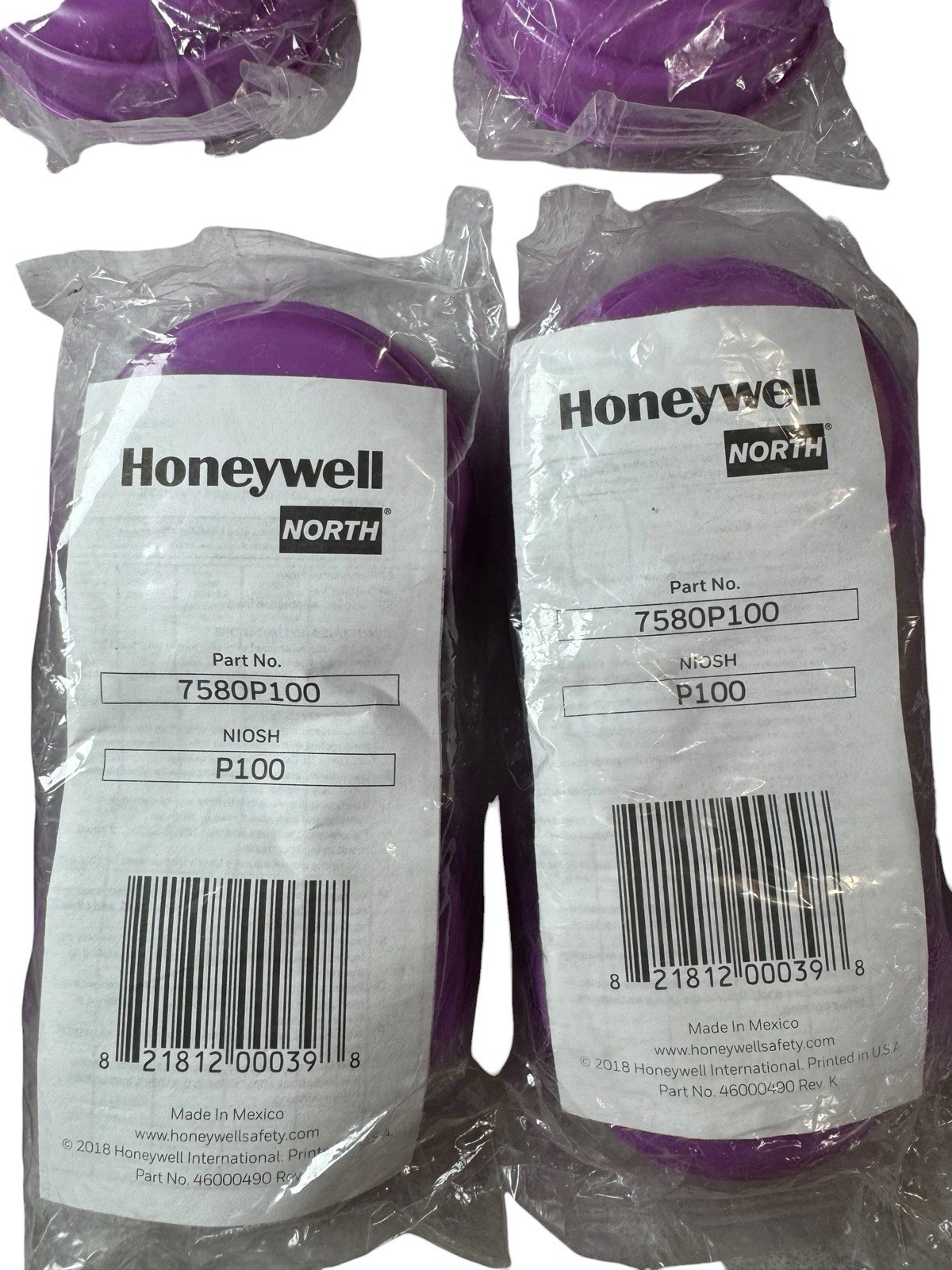 New Honeywell North 7580P100 P100 Cartridge Respirator Lot Of 10 Pairs