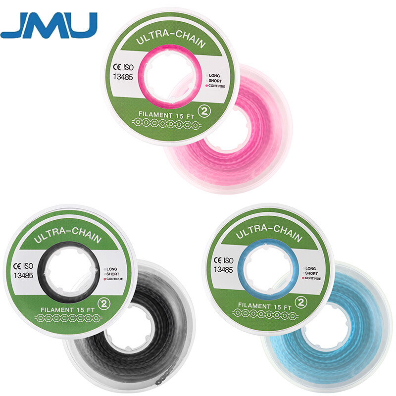 Dental Orthodontic Elastic Continue Power Chain 15ft/roll For Wire Brace