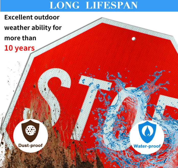 Stop sign 18×18 30×30 24×24 street authentic Reflective Road signs metal 12x12in