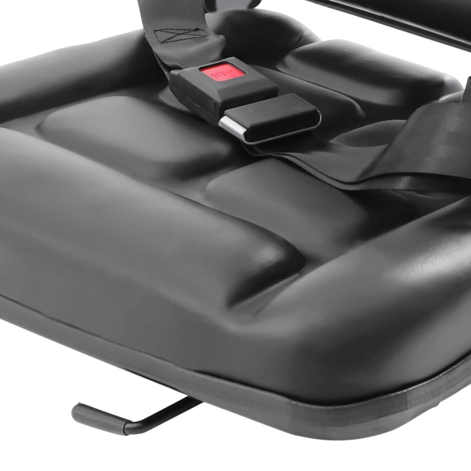 Black Forklift Seat Drivers Side Truck Forklift Seat Backrest Adjustment Seat US