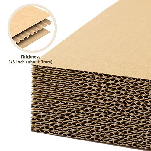 Corrugated Cardboard Sheets Flat Packaging Pads for Packing Mailing DIY Projects