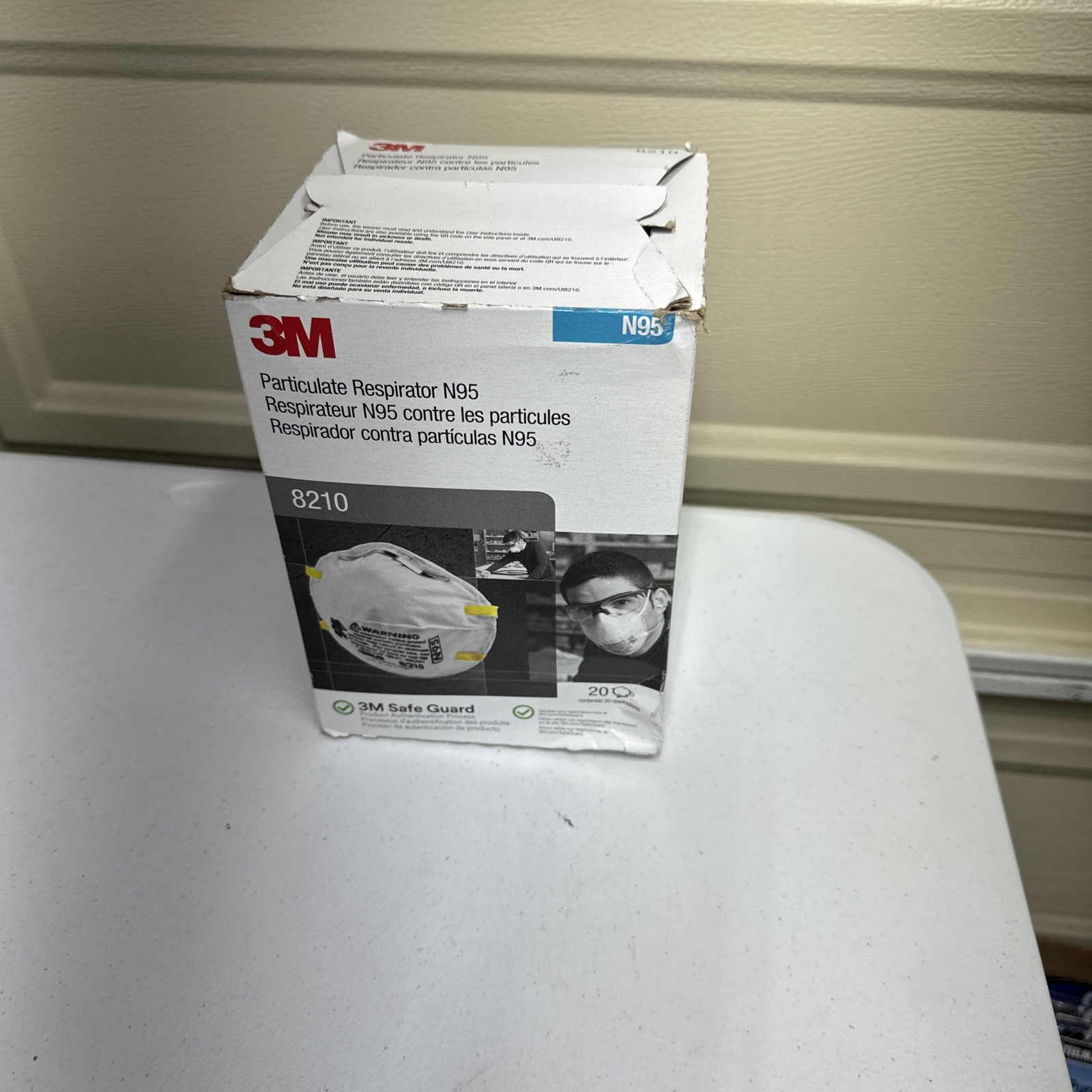 3M 8210 N95 Particulate Respirator, 20 Per Box