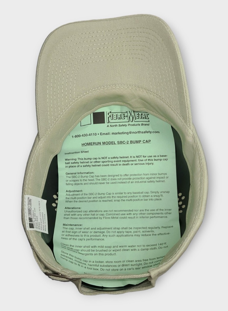 Fibre-Metal by Honeywell SBC2KI Home Run Khaki Bump Cap