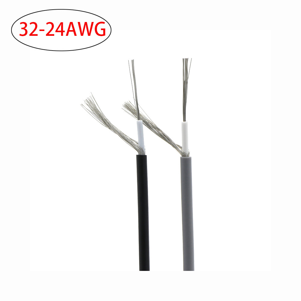 1533 Single Core Shielded Wire 32-24AWG Tinned Copper Wire Shielded Signal Wire