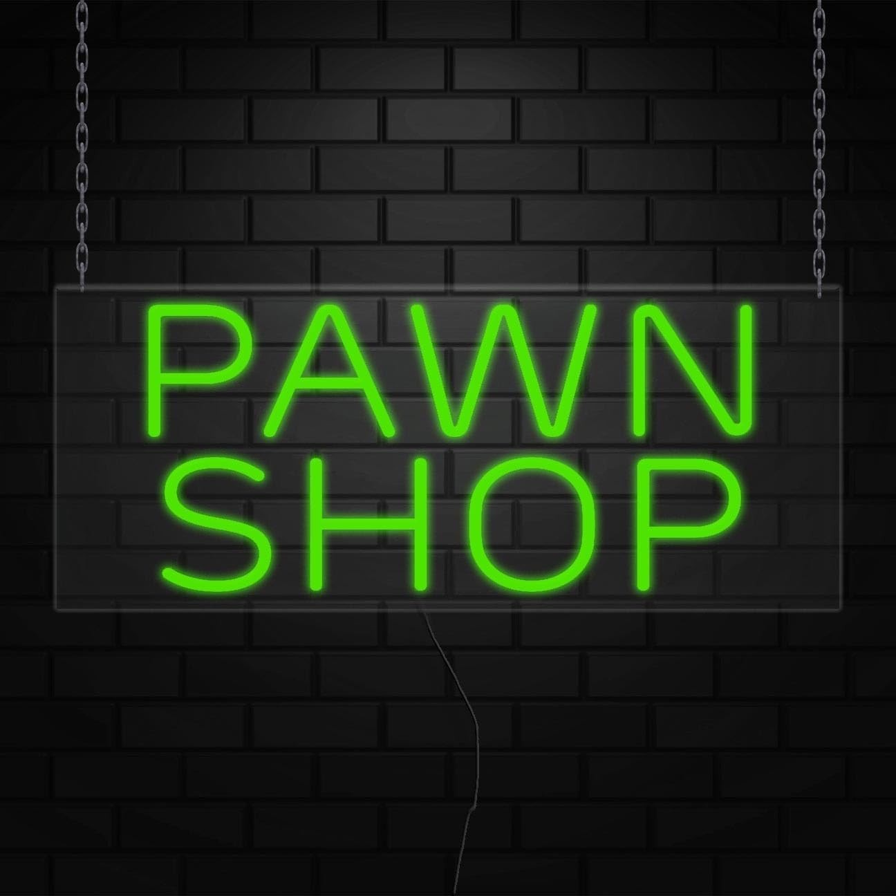 Pawn Shop Neon Sign for Retail Displays | LED Flex Neon | 30″W x 12″H x 1″D