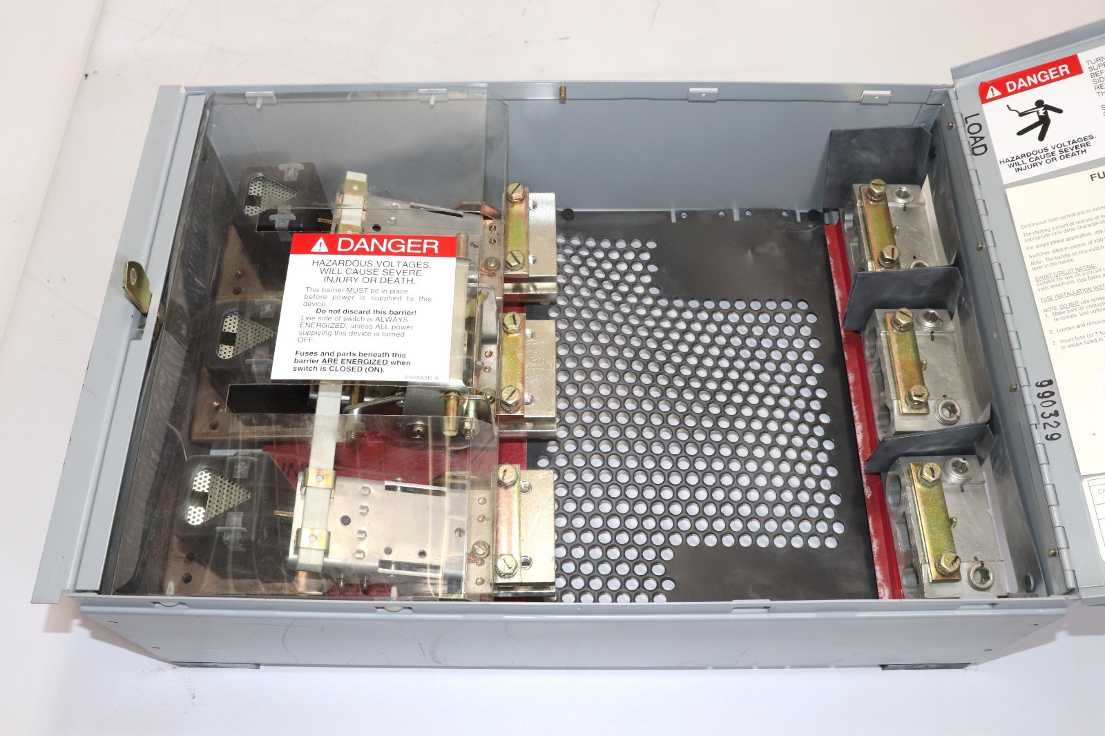 CUTLER HAMMER FDPW366R 600A FUSIBLE DEAD-FRONT/PANELBOARD SWITCH, 600VAC