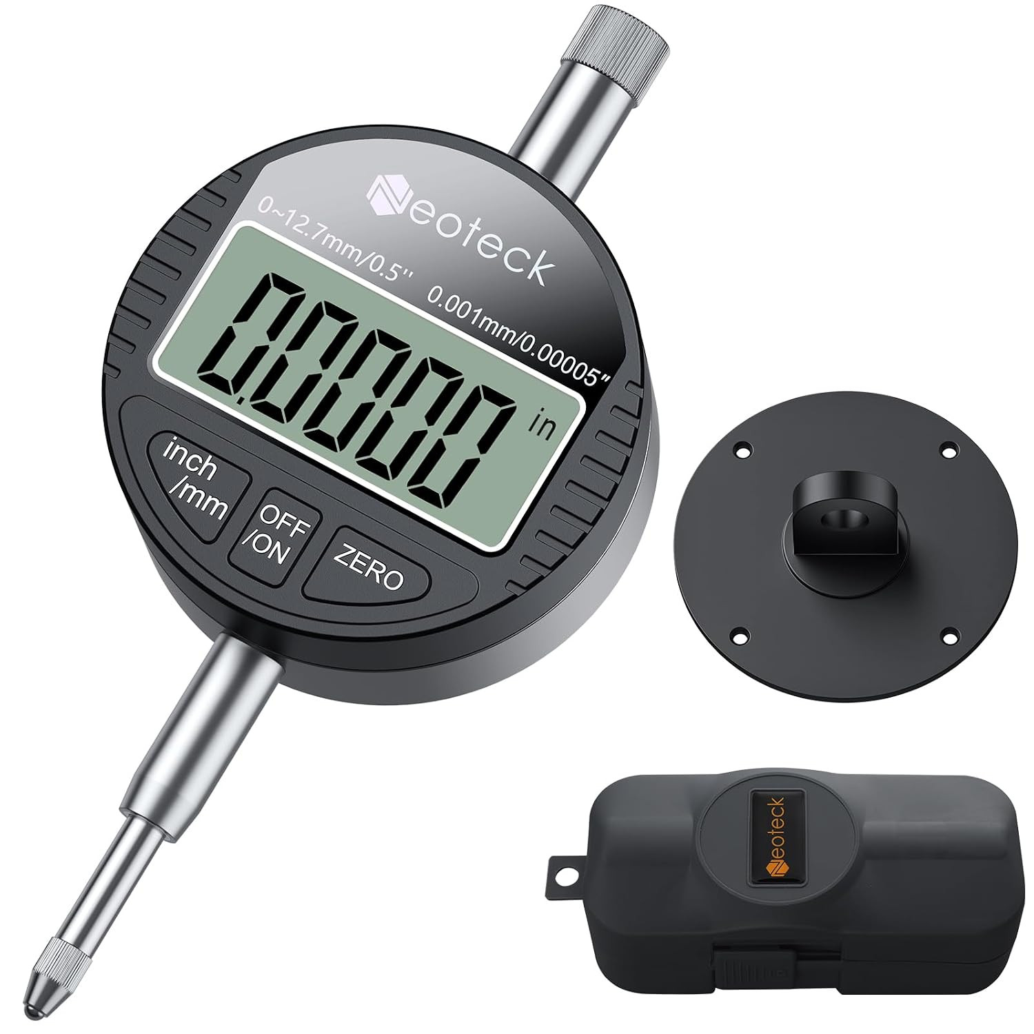 12.7Mm/0.5″ Digital Dial Indicator with 0.001Mm/0.00005″ Resolution | 0.5 M/S Re