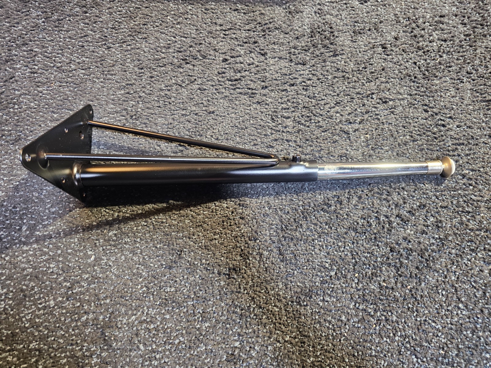 (QTY 4) Tapered Metal Table Leg 20″ 847 254 016 711 Black / Chrome Adjustable
