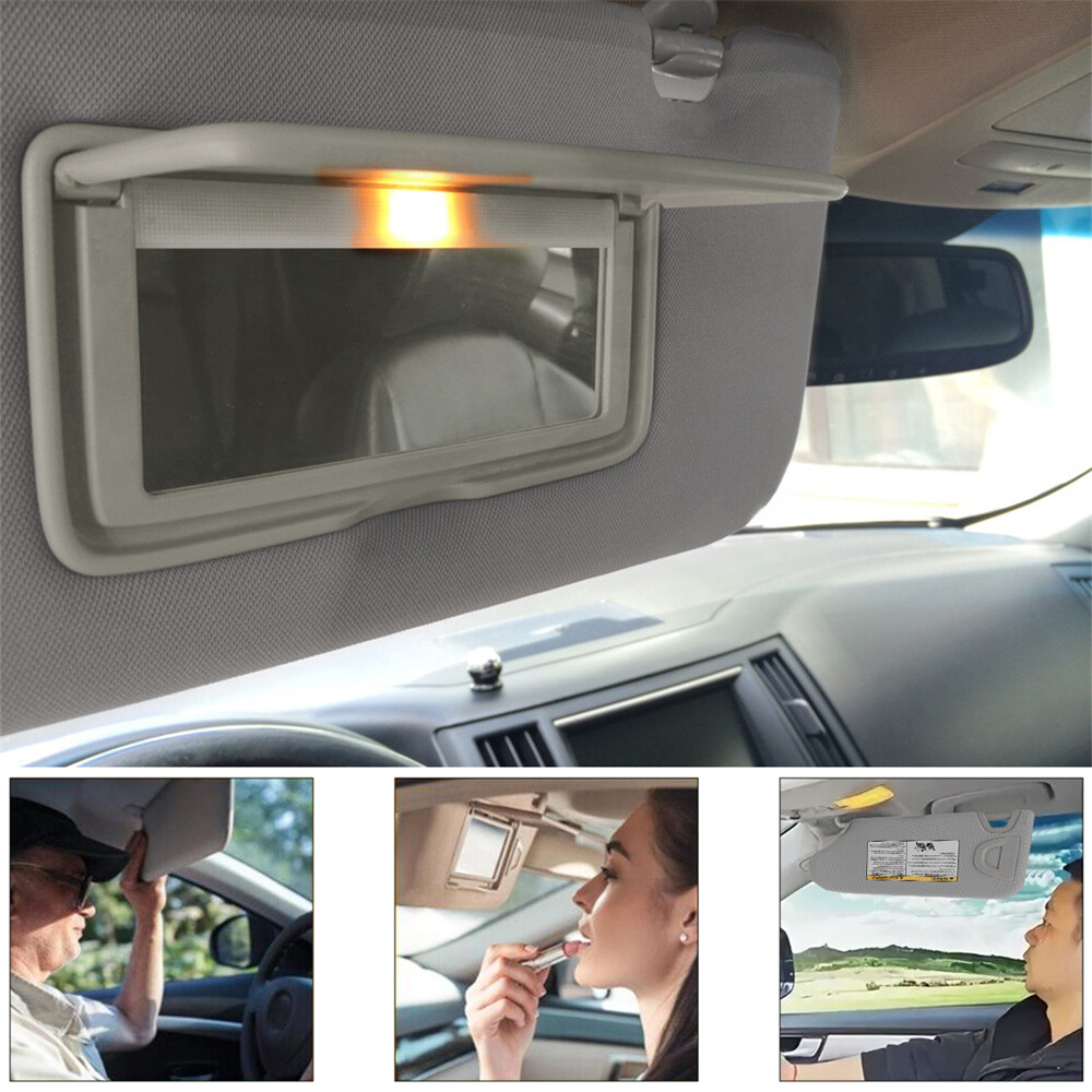 Left Driver Right Passenger Side Sun Visor for Nissan Altima 2013-2018 w/Light