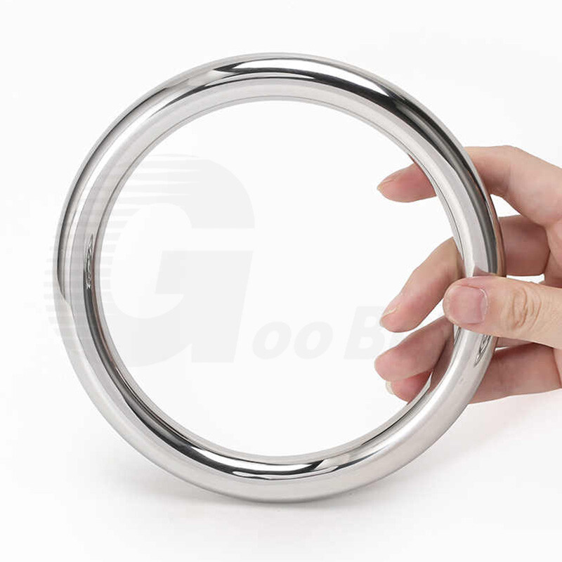 Stainless Steel O Ring Polished Welded Round Ring Heavy Duty Solid 9-344mm ID A2