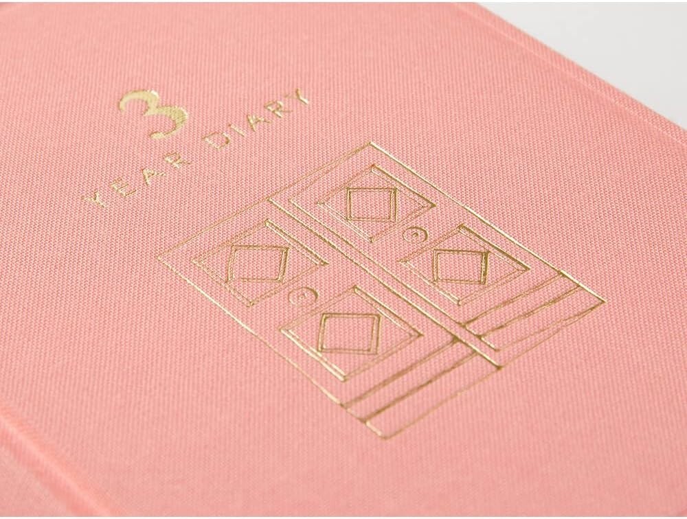 Midori 12901006 Diary 3 Years Consecutive Door Mini Pink JAPAN