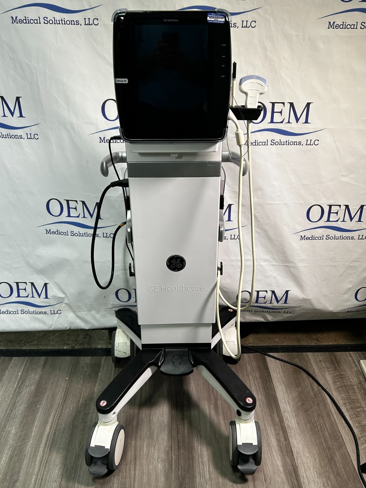 GE Venue 40 Anesthesia Ultrasound with GE 4C-SC Transducer