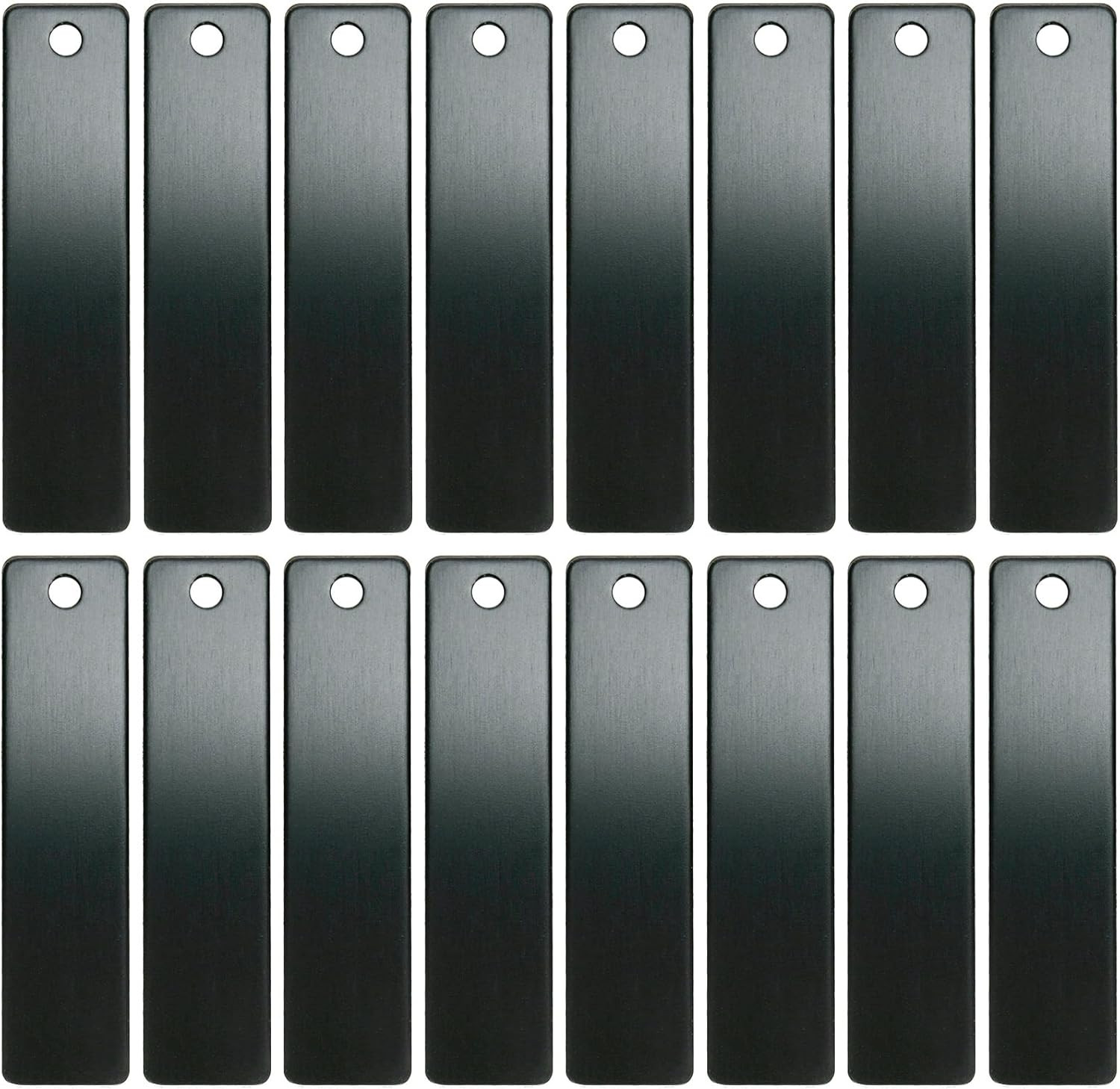 Engravable Metal Keychain Blanks for Laser Engraving, 2″ X 1/2″