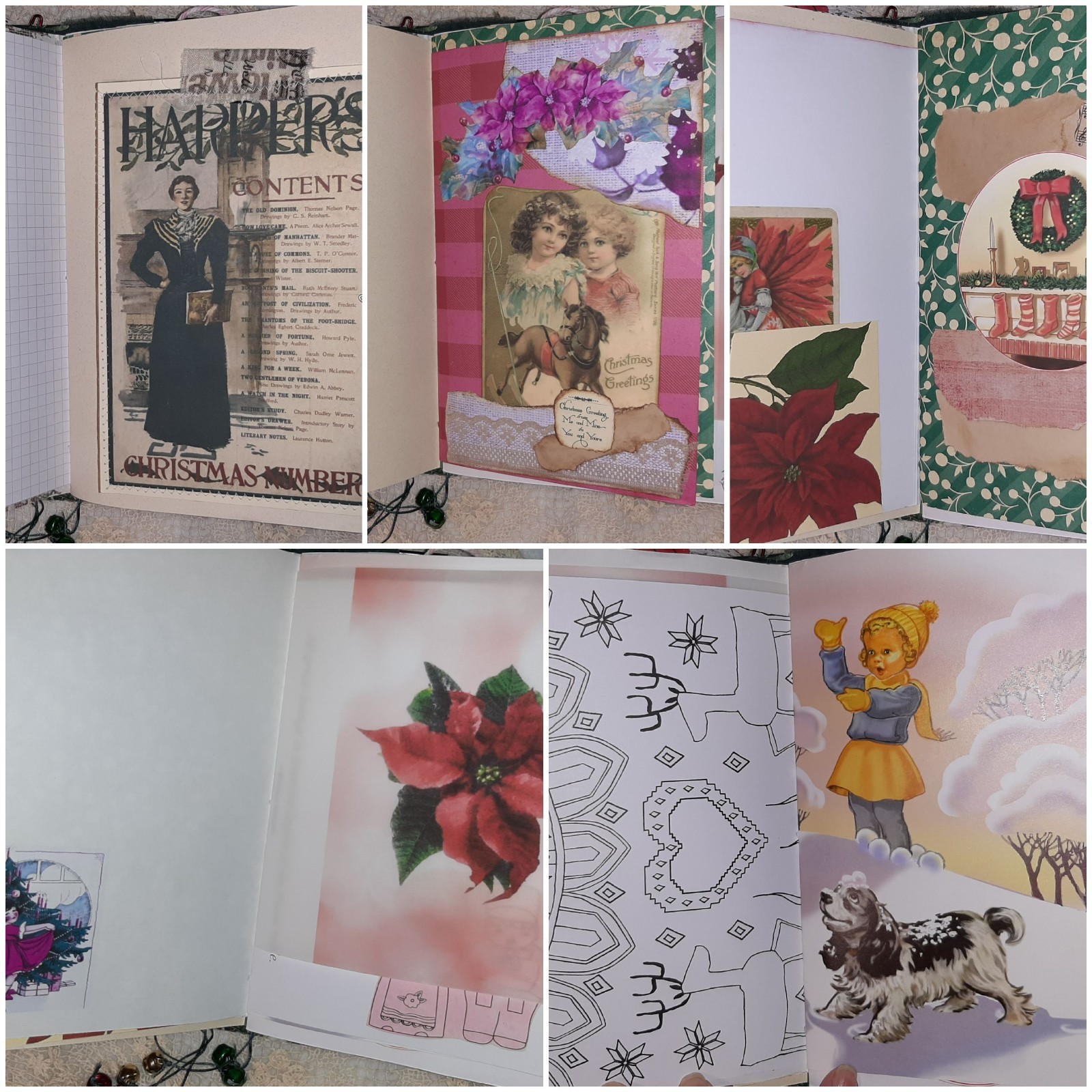 CHUNKY Junk Journal Memories Christmas in July Handmade 100+ pages