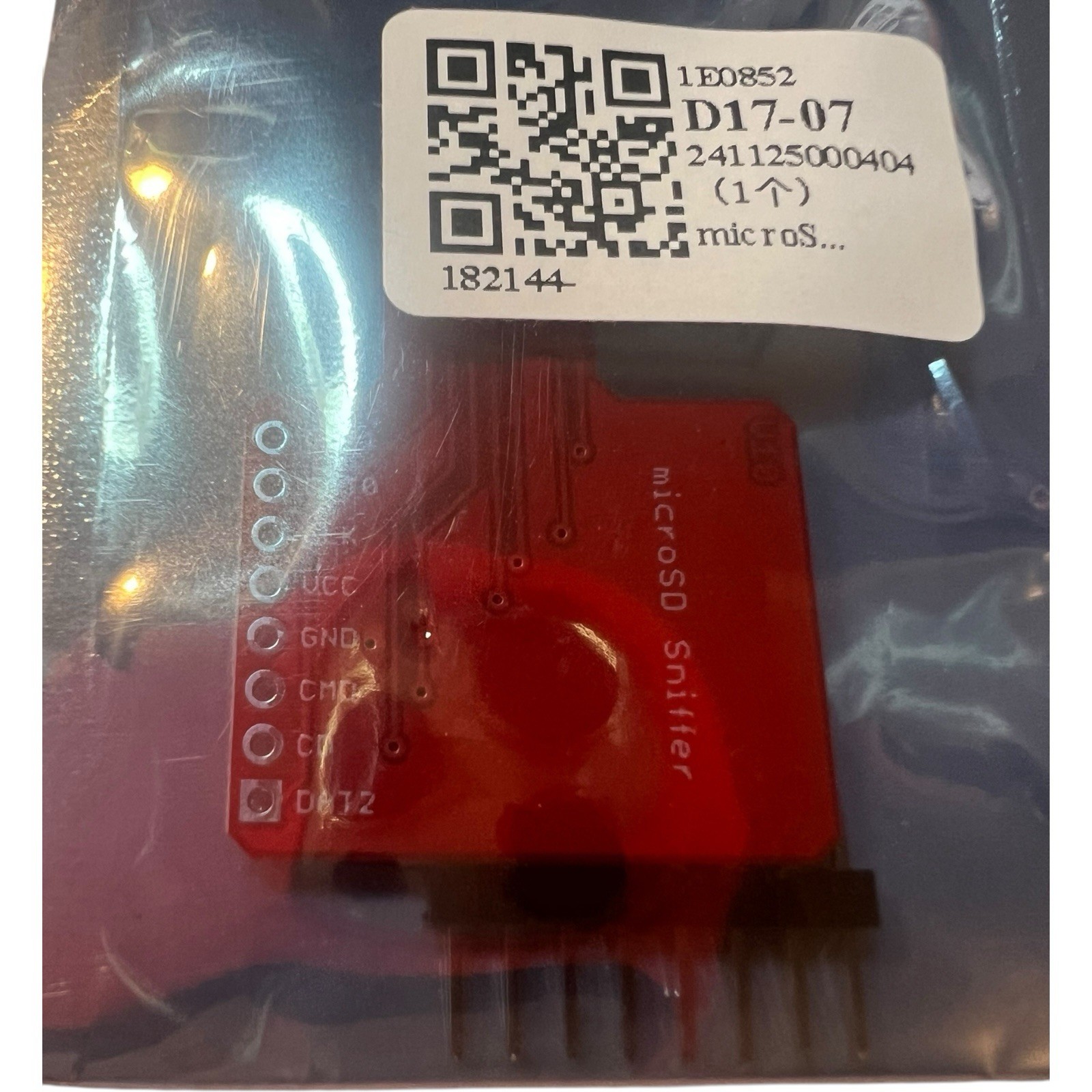MicroSD Sniffer Board TF Card Debug Adapter SPI SDIO Protocol Logic Analyzer