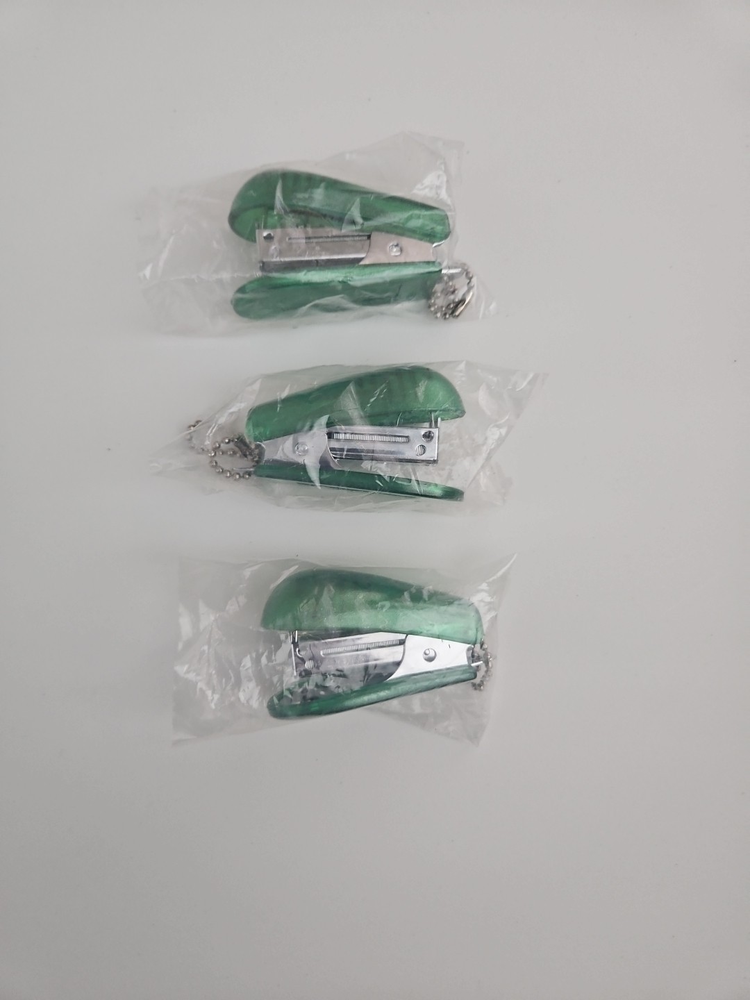 Mini Standard 26/6 Stapler Home, School Office Green Transparent 3 Pack