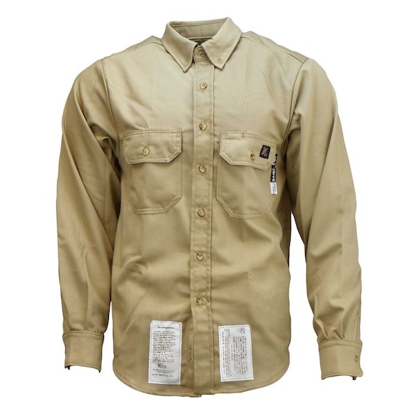 NEESE VU7SHKH-L Workwear 7 oz Ultra-Soft FR Shirt-KH-L