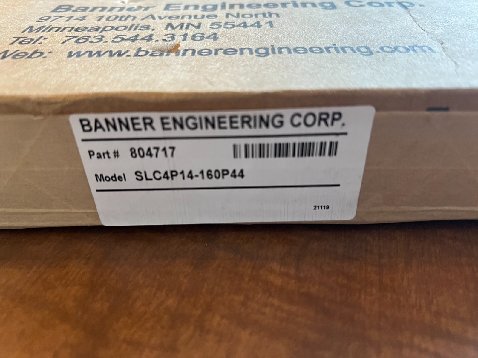 Banner SLC4P14-160P44 Type 4 Safety Light Curtain Sensor – Part Number 804717
