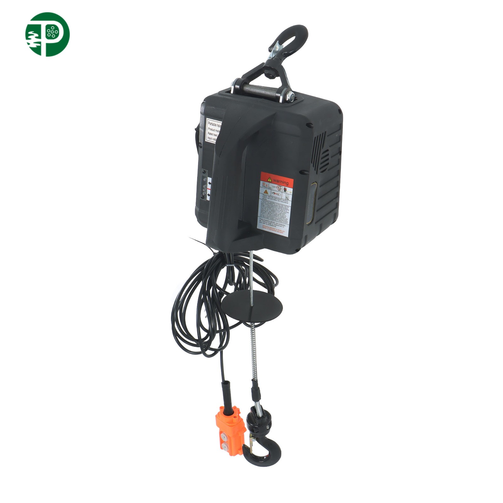 3-in-1 Electric Hoist Winch Crane Dual Remote Overload Safety 1100LBS/500kg
