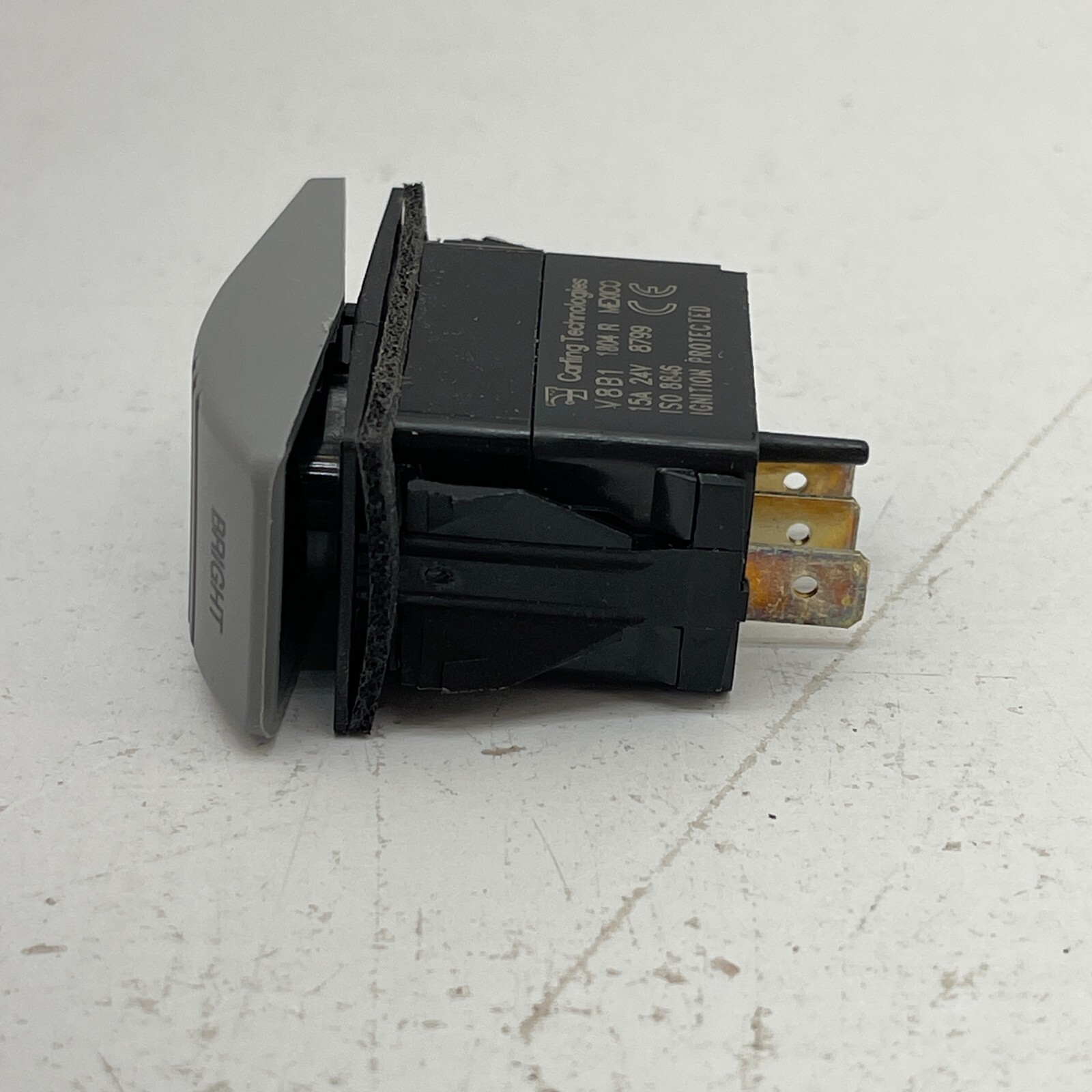 Carling Technologies V8B1 15A Bright/Dim Rocker Switch 24V Gray