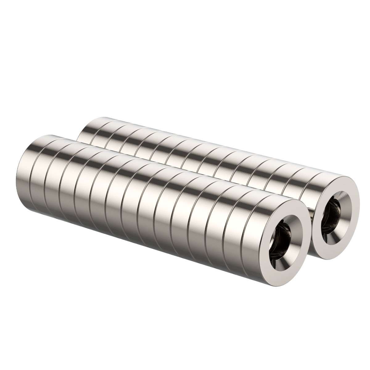 5-100PCS Strong Countersunk Ring Neodymium Magnets 12x 3mm Rare Earth 4mm hole
