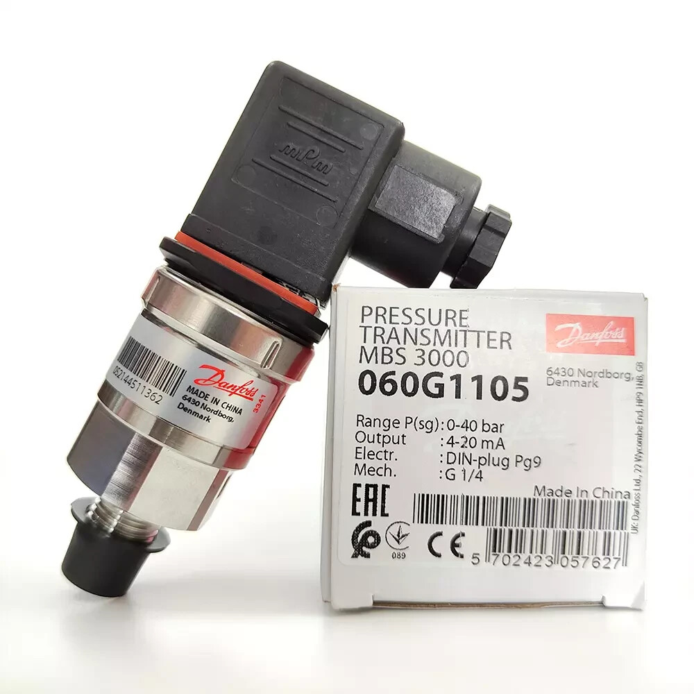 1PC-Danfoss 060G1105 Pressure transmitter, MBS 3000, 0.00 bar – 40.00 bar- New