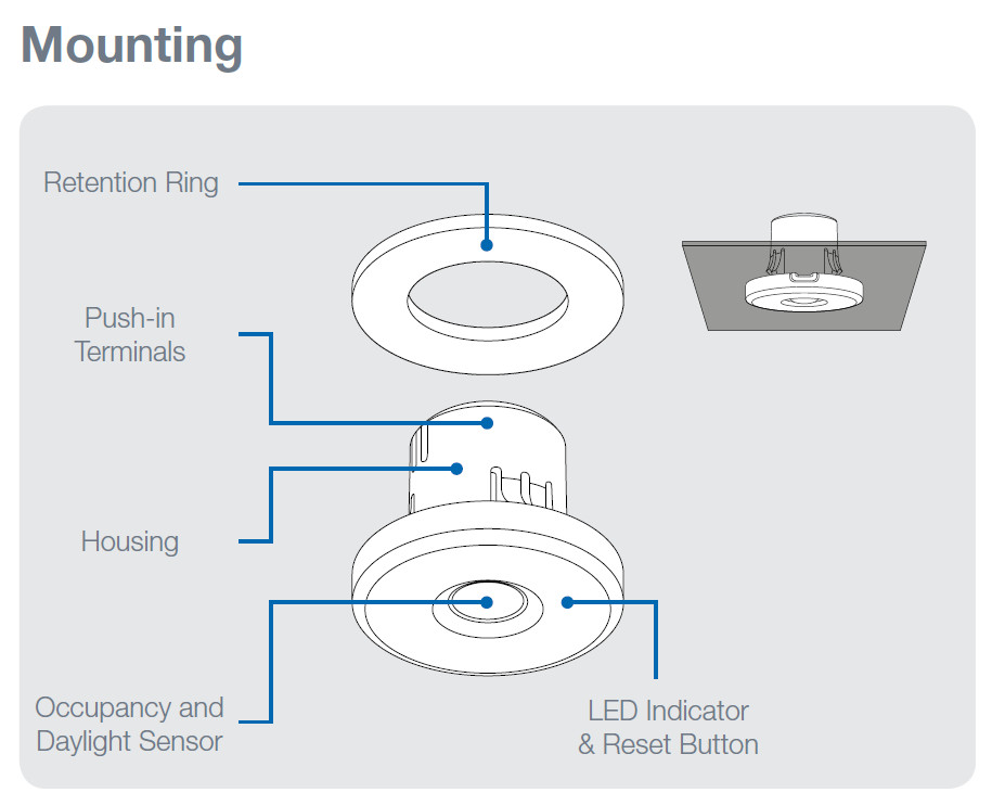 Douglas Lighting Controls BT-IFS-A Intelligent Fixture Sensor