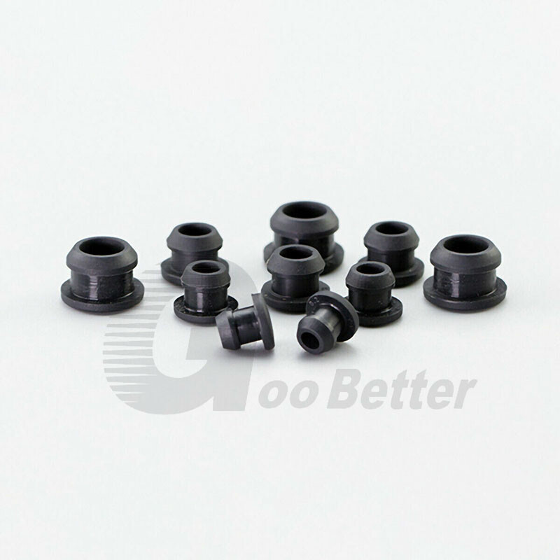 Snap-on Hole Plug Black Silicone Rubber Blanking Seal Plugs 2.5mm-50.6mm