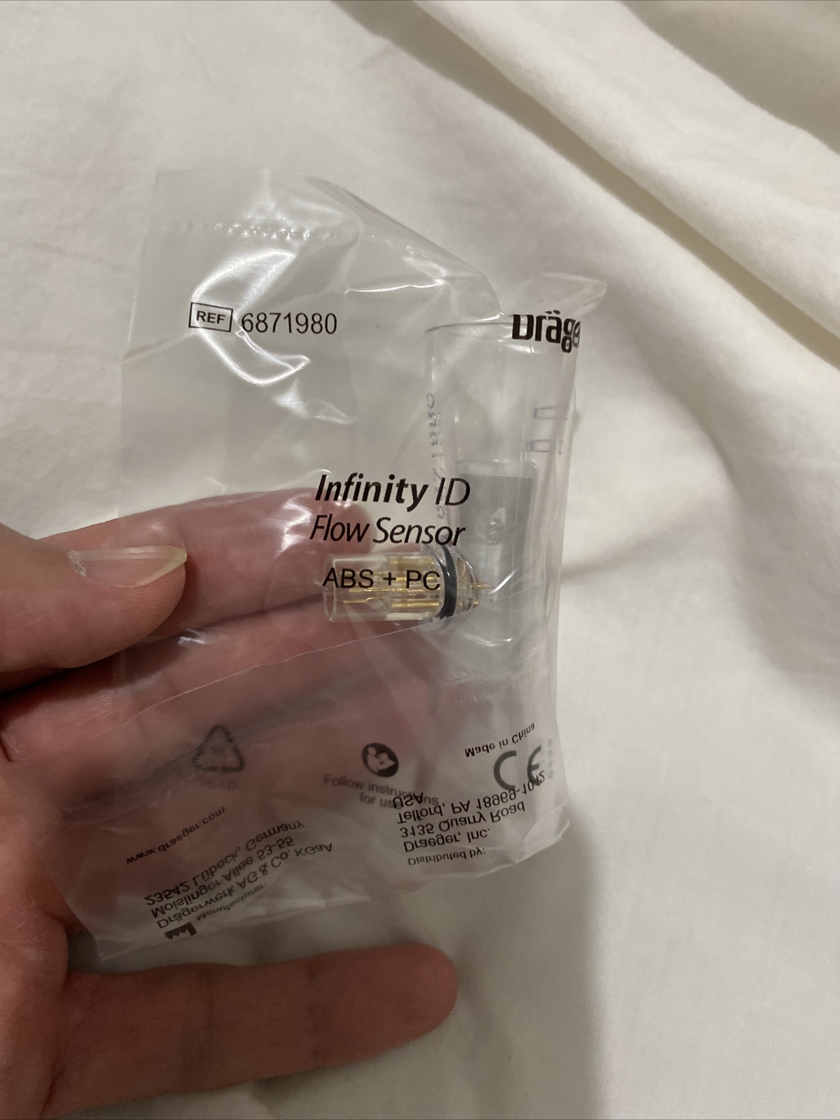 Drager Infinity ID Flow Sensor Ref 6871980 1 Box of 5 units