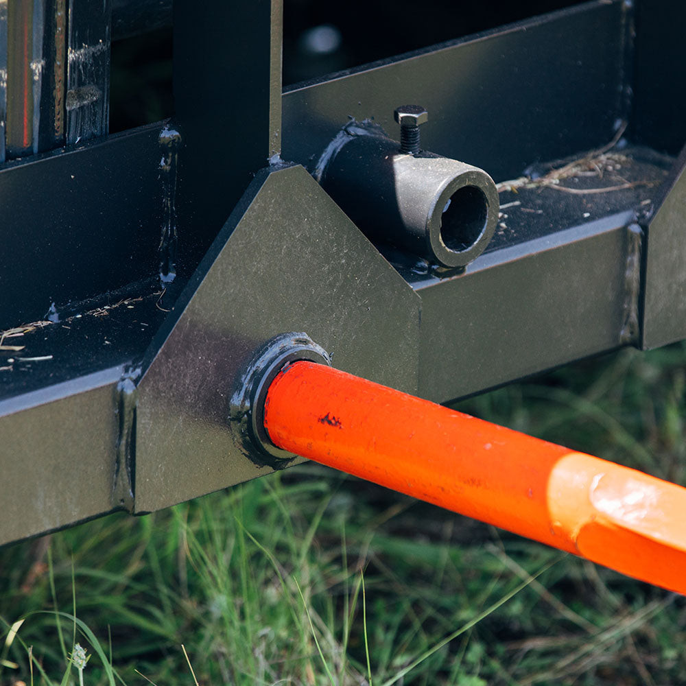 Titan Attachments HD Skid Steer Hay Frame Attachment, Two 39″ Hay Spears