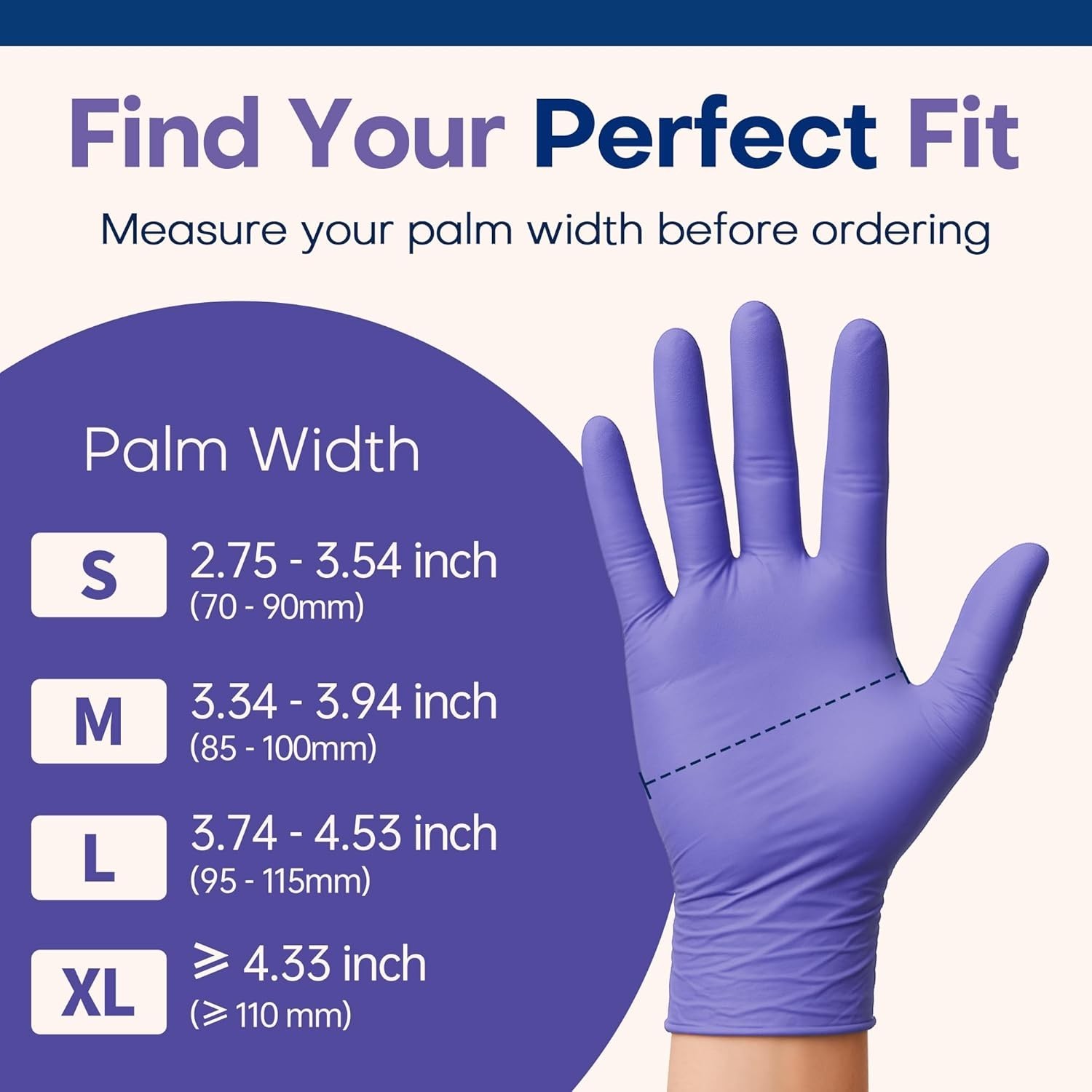 Durable Soft Max Nitrile Gloves – 100 Ct, Perfect for Medical & Cleaning Use