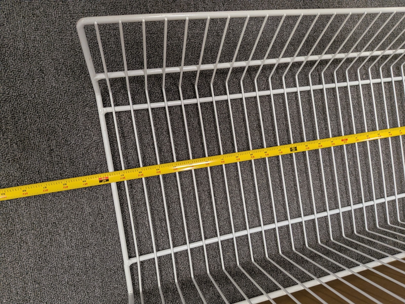 Lozier Gondola Shelving Wire Basket Endless Basket 939-3473-02-W Case Of 6 White