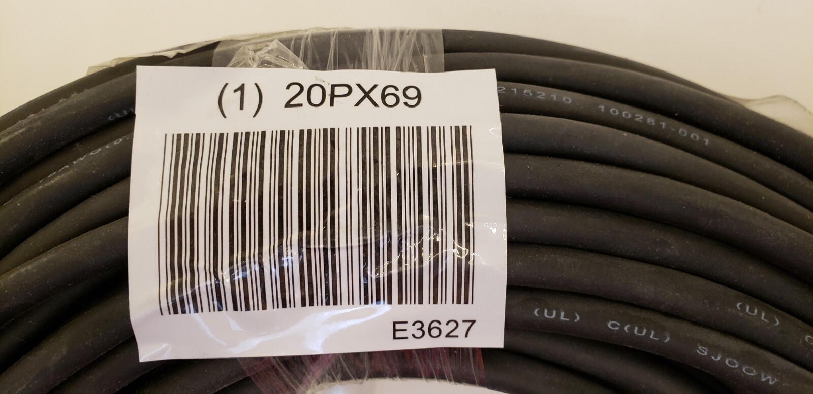 20PX69 PORTABLE CORD, 2 COND, 18 AWG, SJ00W, 100 FOOT ROLL, NNB