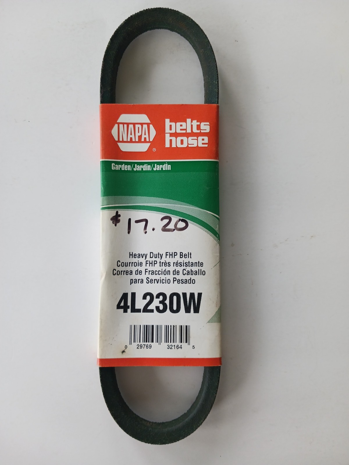 4L230W NAPA Gates Heavy Duty FHP Belt 1/2″ x 23″ GARDEN