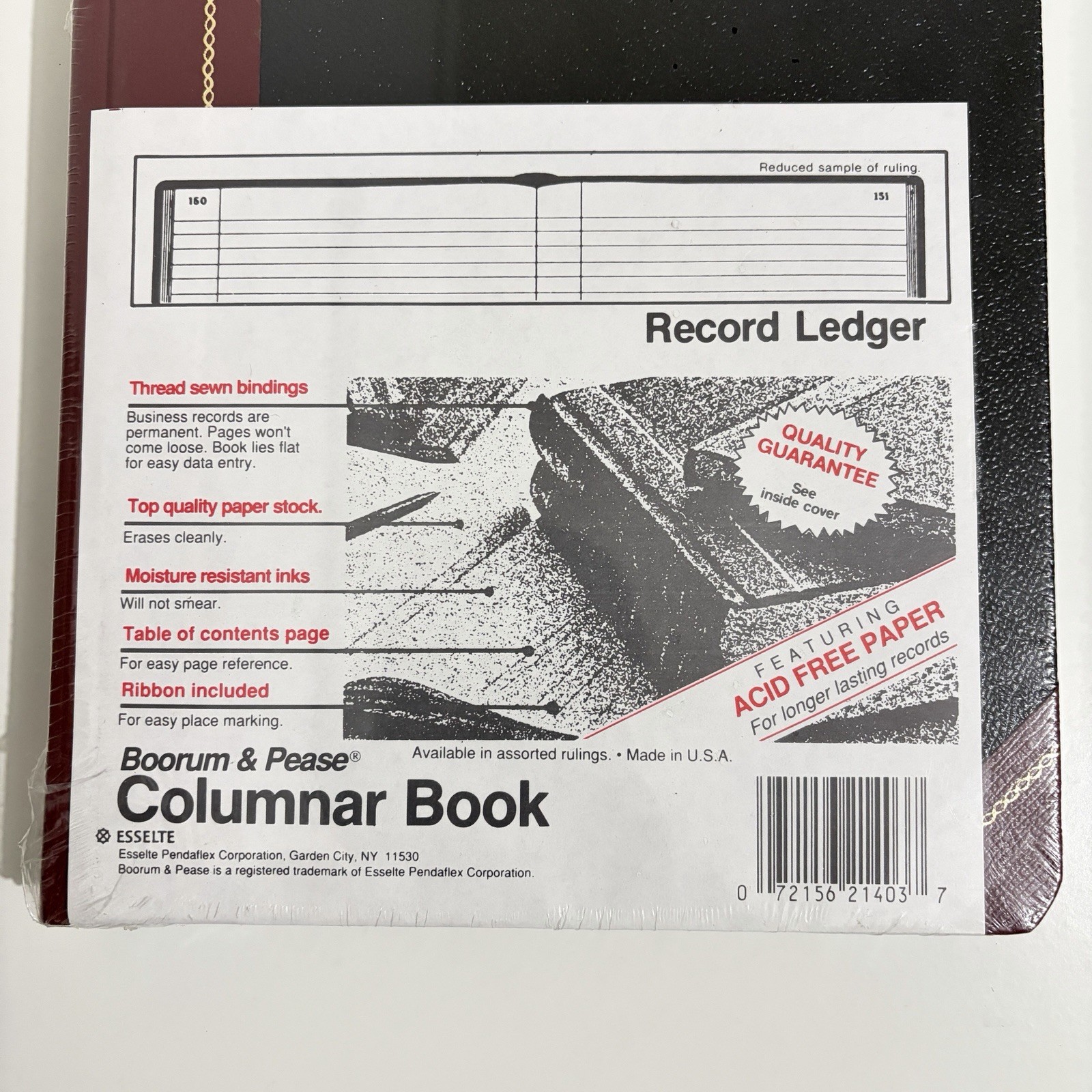 Boorum & Pease Ledger Columnar Book Record Ruling 21-300-R New – Made in USA