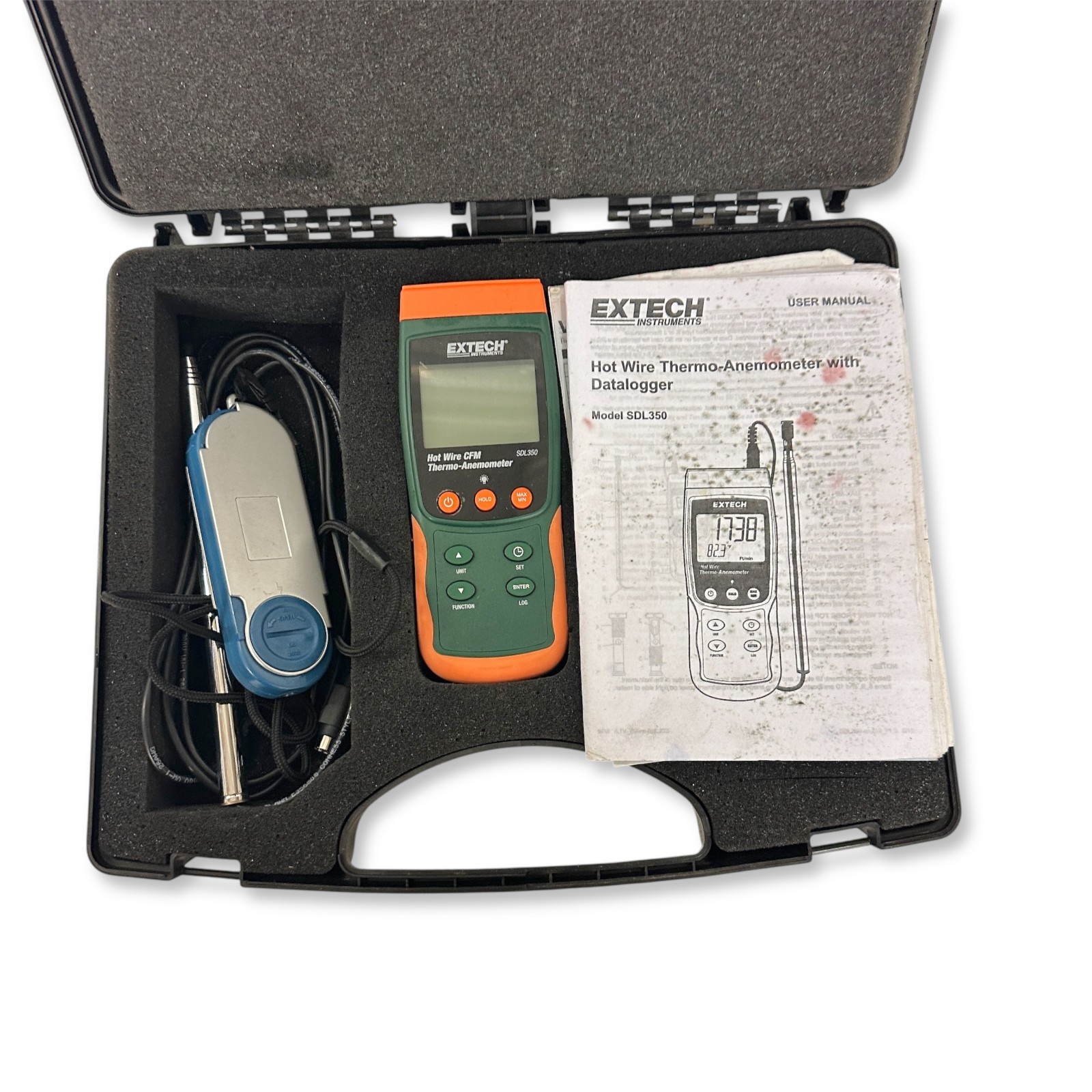 Extech SDL350 Hot Wire Anemometer Datalogger & WindMate WM-100 Wind Meter
