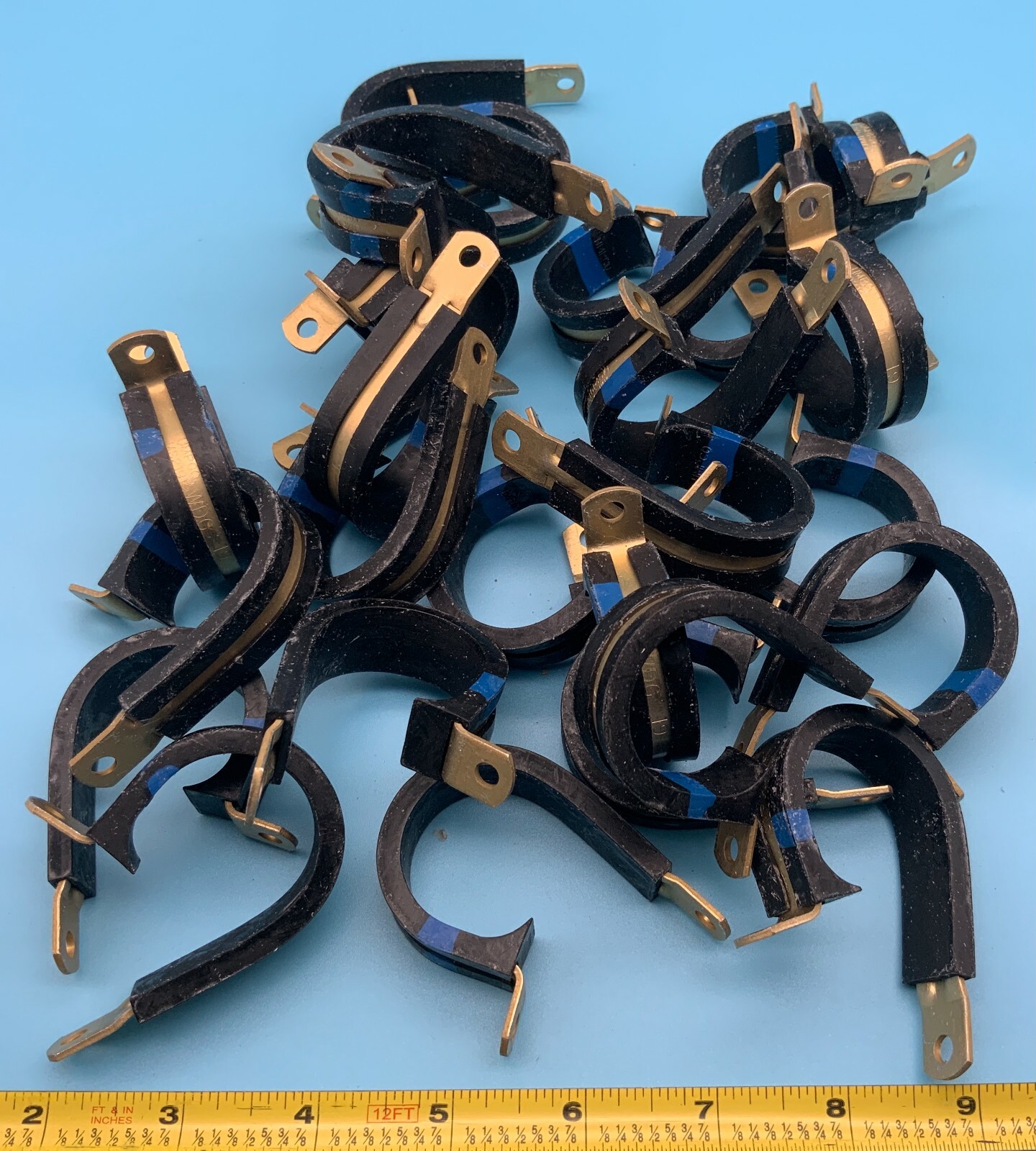 (50) MS21919 WDG19 UMPCO Aluminum Single Loop Cushioned Clamp 1 3/16″.